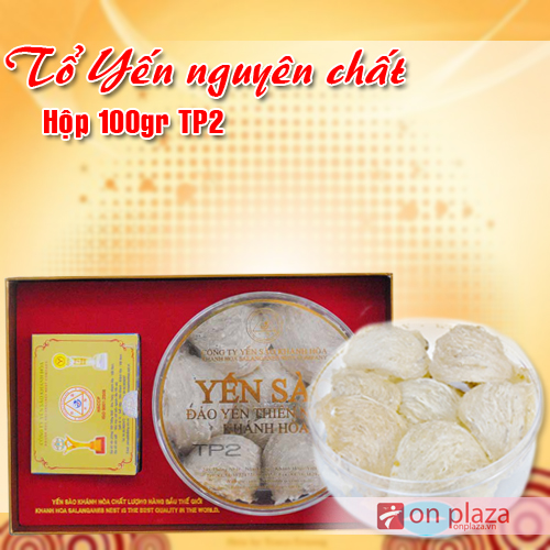 Tổ yến trắng Khánh Hòa sơ chế hộp 100g TP2