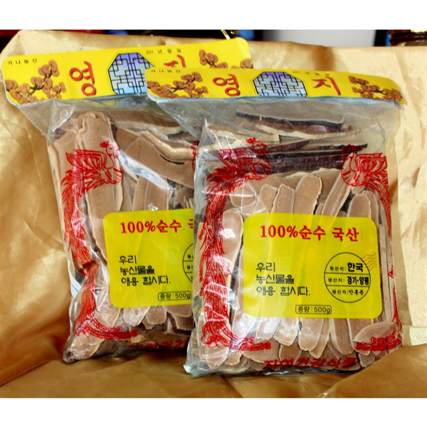 Nấm linh chi đỏ Hàn Quốc thái lát
