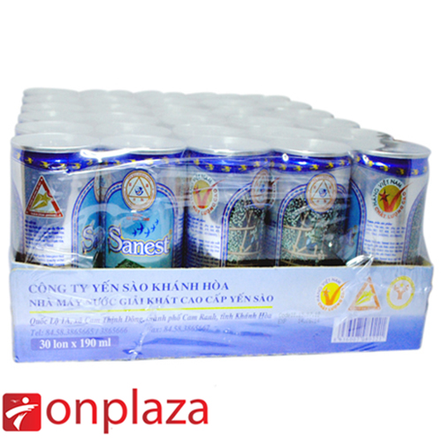 Nước yến Sanest khay 30 lon (K) 190ml