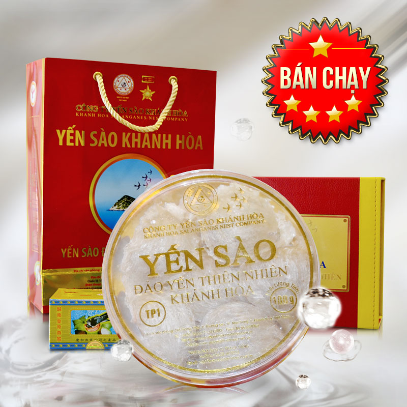 Tổ yến trắng sơ chế 100g TP1 Khánh Hòa