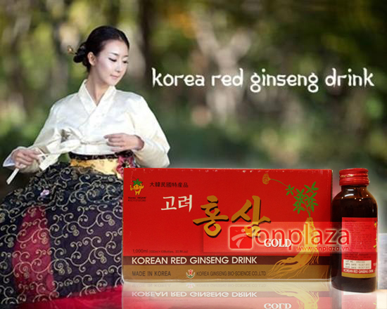 Nước uống Hồng sâm Hàn Quốc loại 10 chai